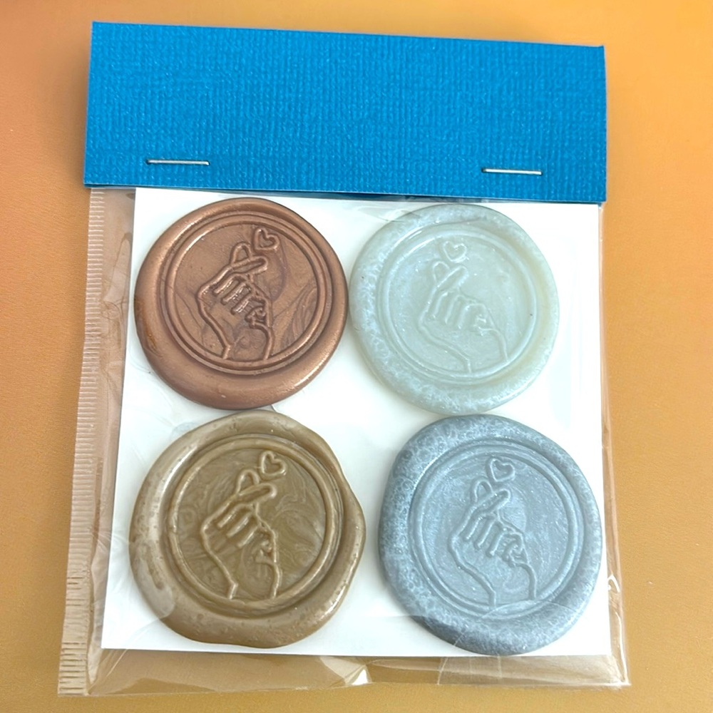 HANDMADE Hand and Heart Wax Seals NEW
